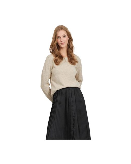 Vila Black Ril Strickpullover