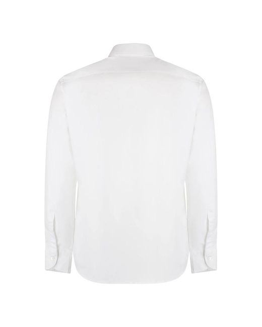 BASTONCINO White Formal Shirts for men