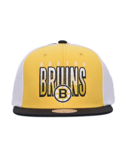 Mitchell & Ness Accessoires ,Geel ,Vintage Nhl Billboard 2 Snapback Cap in het Yellow voor heren