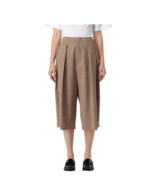 Philosophy Di Lorenzo Serafini Natural Cropped Trousers