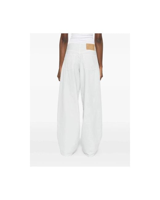 Haikure White Loose-Fit Jeans