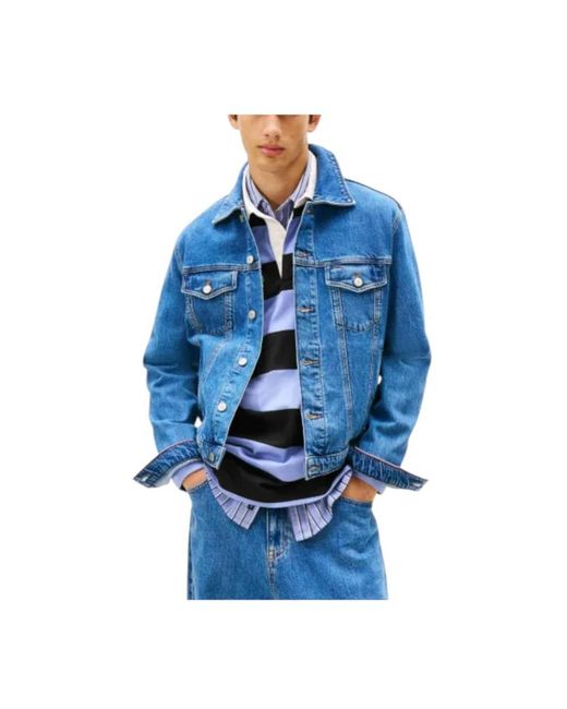 Tommy Hilfiger Blue Denim Jackets for men