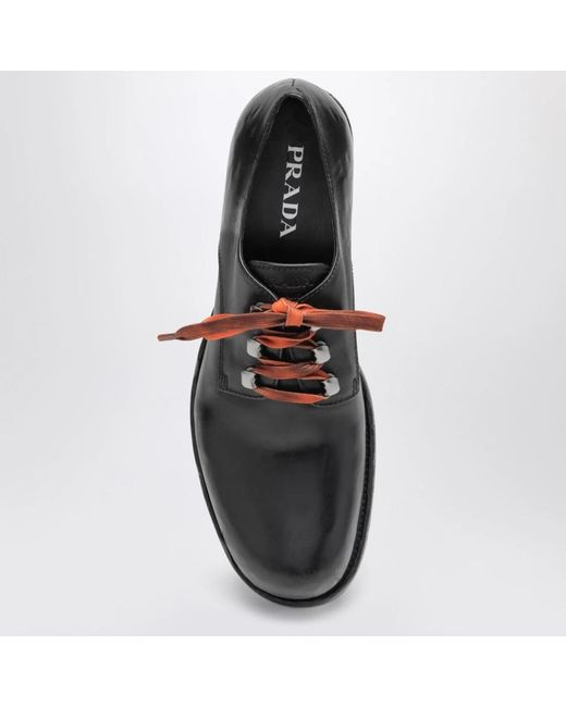 Prada Black Schnürschuhe