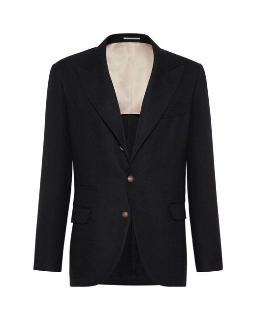 Brunello Cucinelli Deconstructed Jacket in Blue für Herren