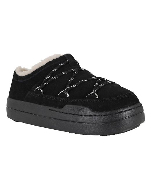 Moon Boot Black Park Slipper