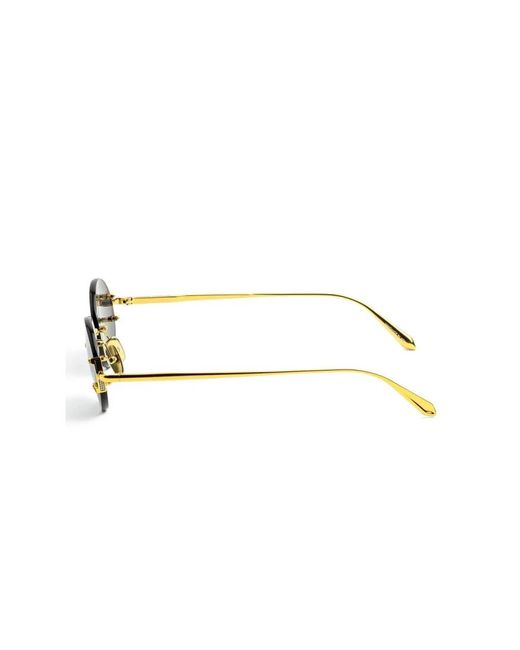 Linda Farrow Blue Sunglasses