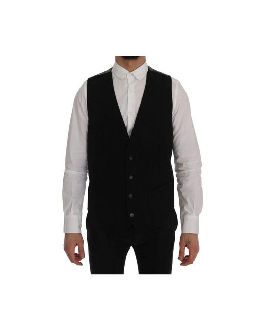 Dolce & Gabbana Anzug Weste in Black für Herren