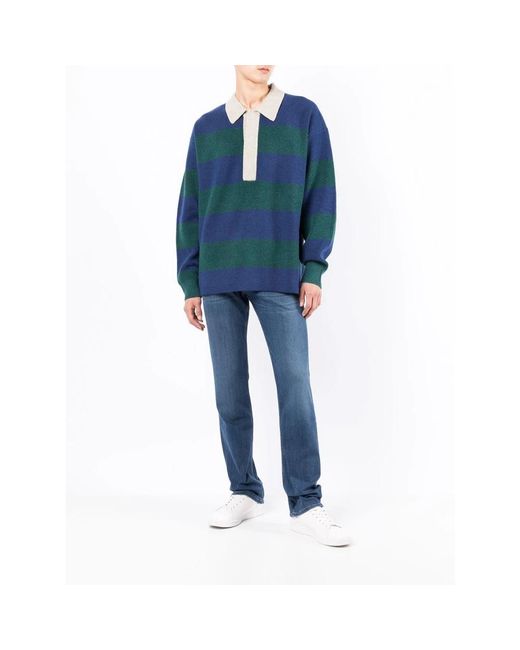 7 For All Mankind Blue Slim-Fit Jeans for men