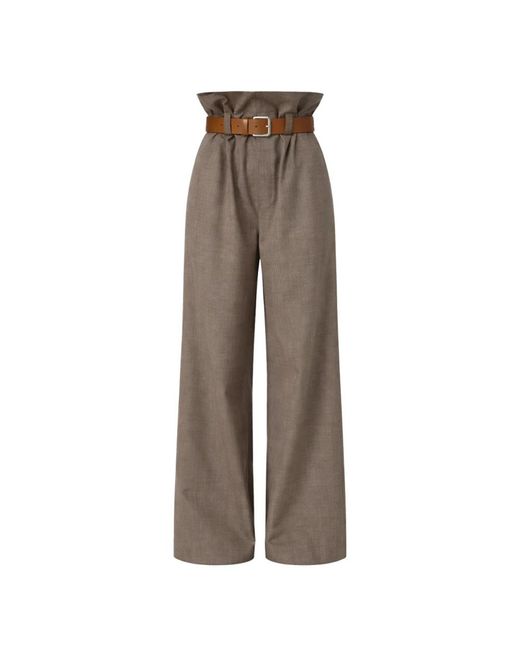Moschino Brown Wide Trousers