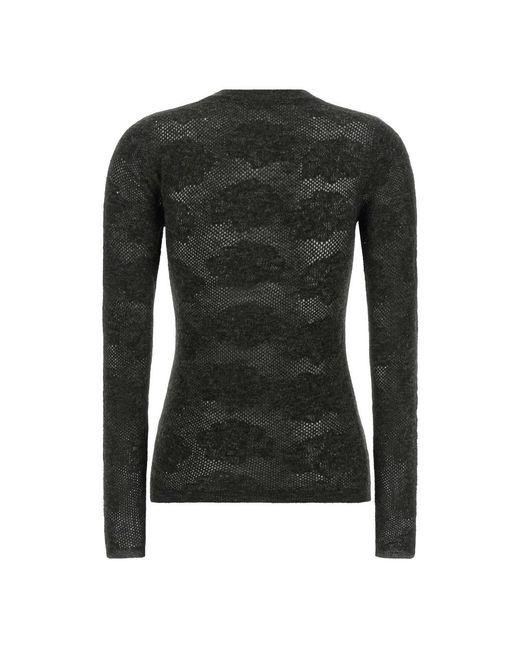 Brunello Cucinelli Black Round-Neck Knitwear