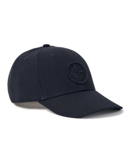 Caps di Stone Island in Blue da Uomo