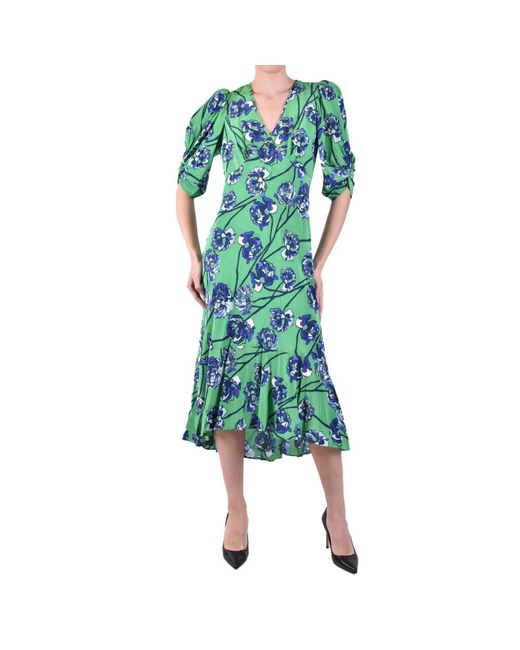 Diane von Furstenberg Green Midi Dresses