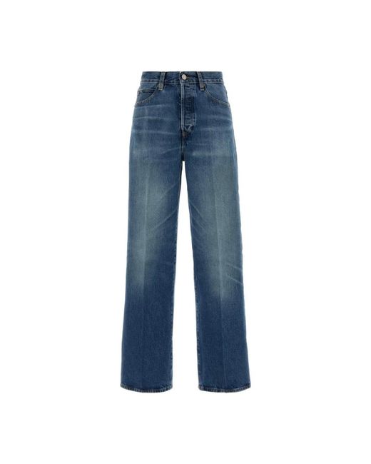 FRAME Blue Straight Fit Jeans