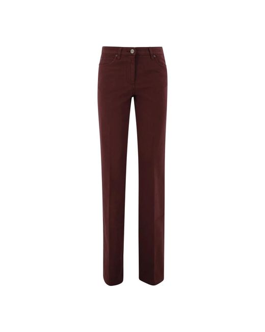 Etro Rode Straight Leg Jeans in het Purple