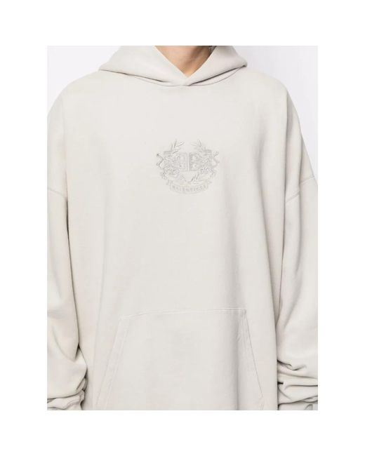 Balenciaga White Hoodies for men