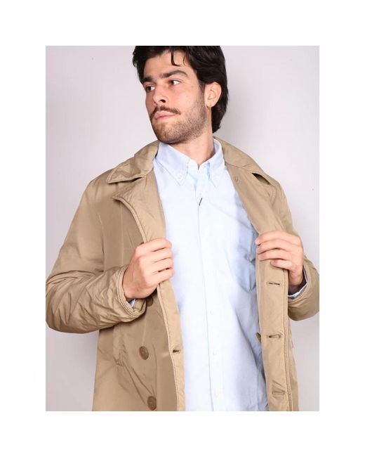 Aspesi Natural Double-Breasted Coats for men