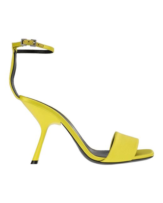 Sergio Rossi Yellow High Heel Sandals