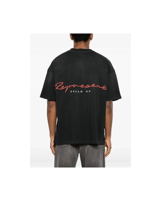 Represent Graphic Print Rundhals-T-Shirt in Black für Herren