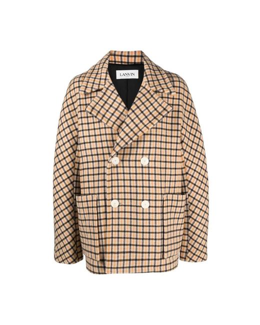 Lanvin Natural Blazers for men