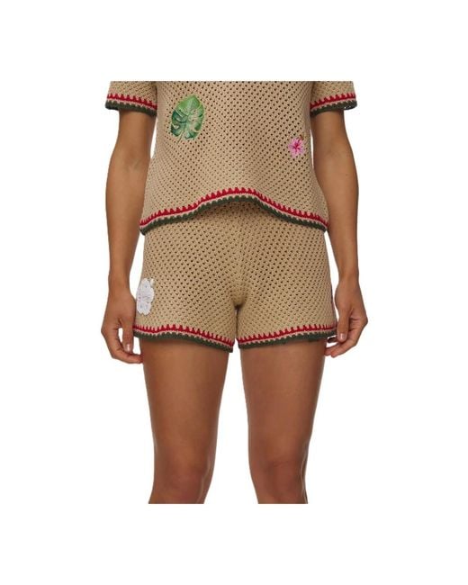 Mc2 Saint Barth Natural Casual Shorts