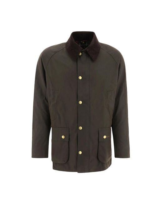 Barbour Jassen ,Groen ,Katoen Ashby Waxed Jacket in het Black voor heren