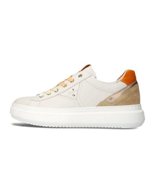 Nero Giardini White Chunky Sole Low Top Sneakers