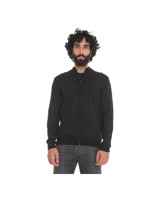 Boss Truien & Vesten ,Zwart ,Polyester Padded Pak'R Jeremyville Print in het Black voor heren