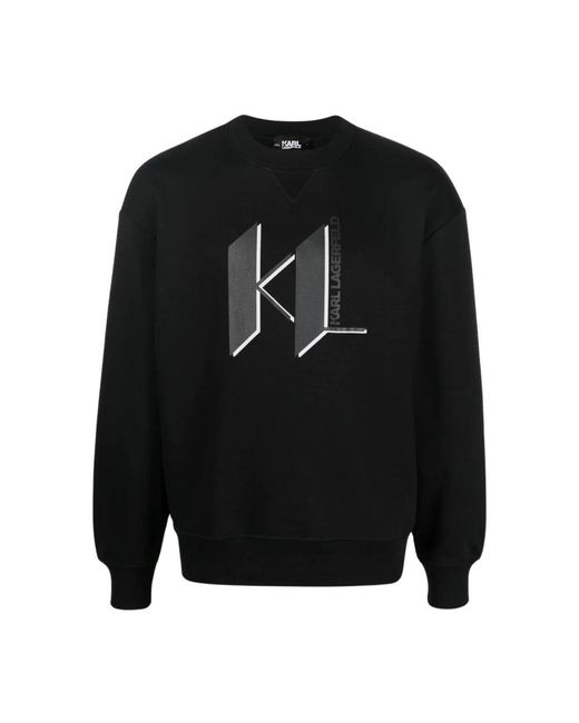 Karl Lagerfeld Black Sweatshirts for men