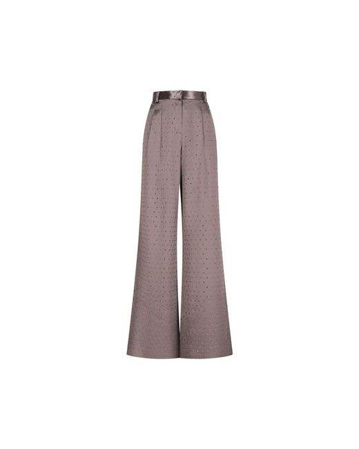 ANDAMANE Brown Wide Trousers