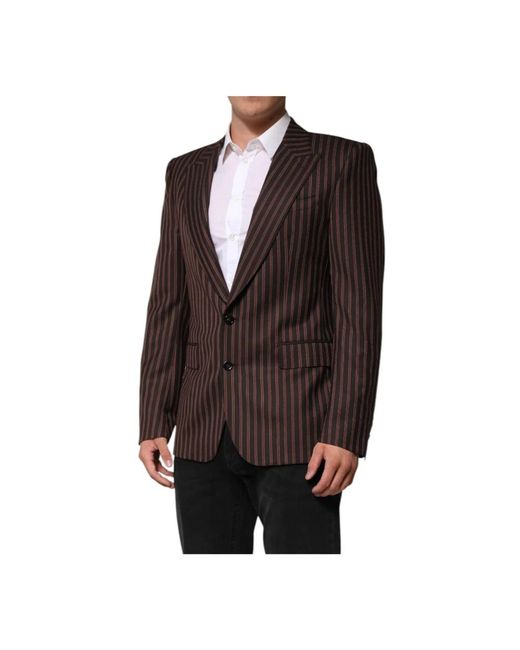 Dolce & Gabbana Black Blazers for men