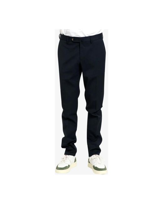 PT Torino Trousers > Slim-fit Trousers in het Blue voor heren