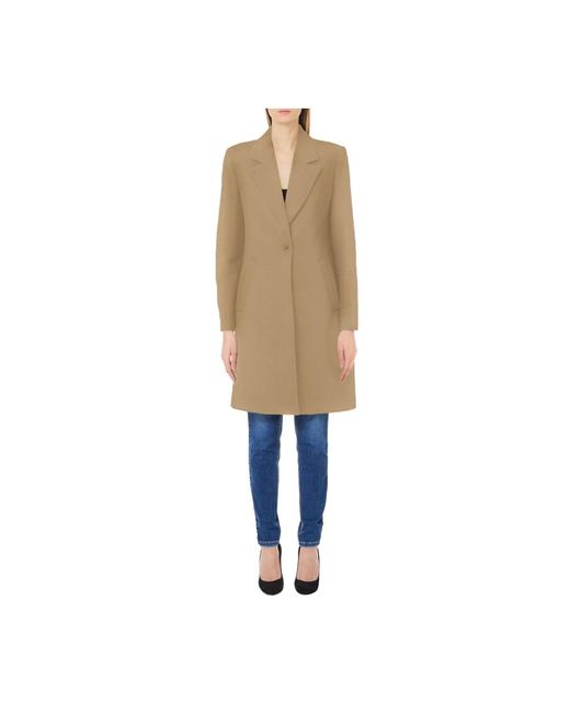 Single-Breasted Coats Liu Jo de color Natural