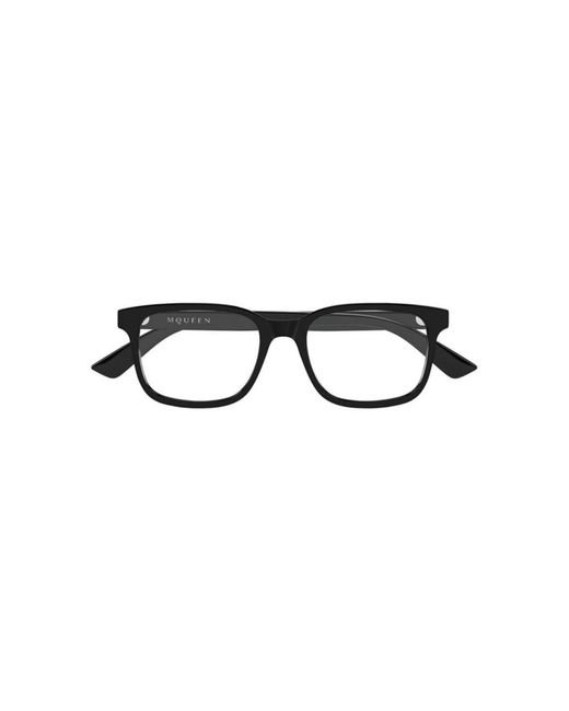 McQueen Black Glasses for men