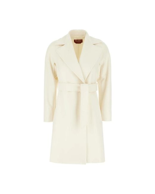 Max Mara Natural Belted Coats