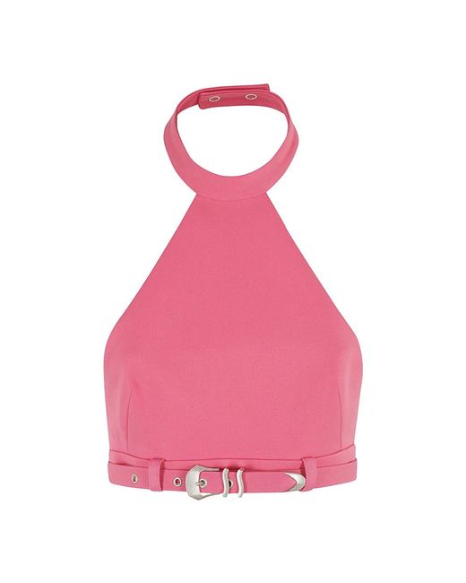Ssheena Pink Sleeveless Tops