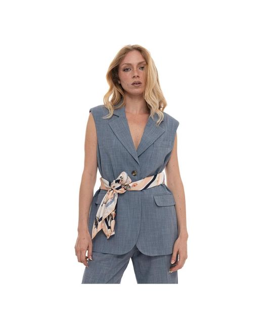 Liu Jo Blue Waistcoats