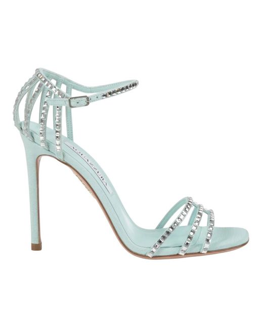 Aquazzura Blue High Heel Sandals
