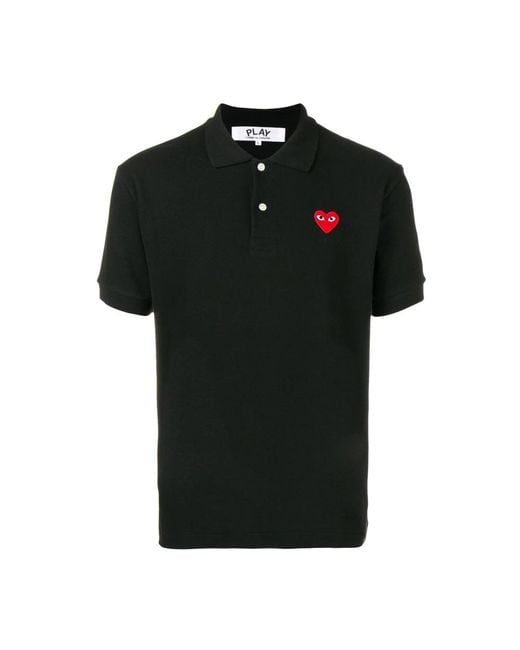 COMME DES GARÇONS PLAY Black Polo Shirts for men