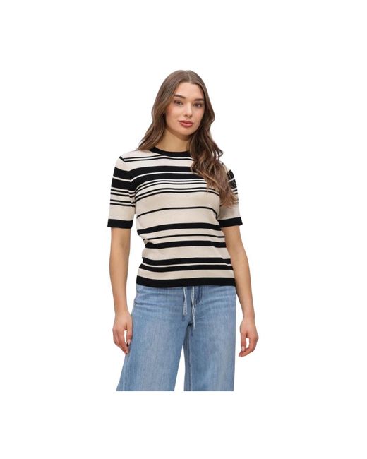 Object Truien & Vesten ,Veelkleurig ,Objester S/S New Knit Pullover in het Black
