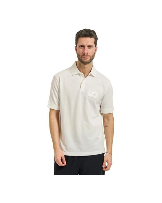 ARMANI EXCHANGE White Polo Shirts for men