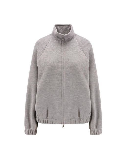 Max Mara Gray Zip-Throughs