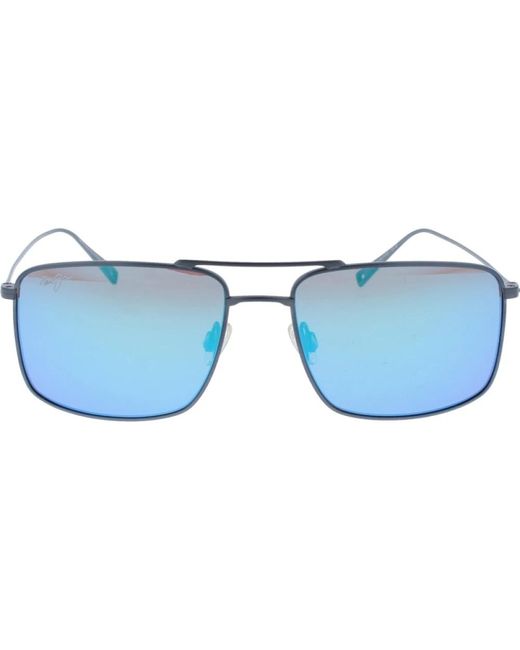 Maui Jim Stylische sonnenbrille mit gläsern in Blue für Herren