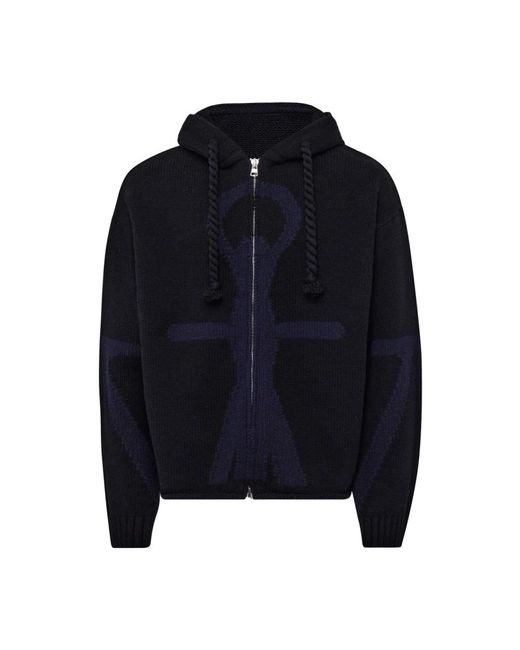 J.W. Anderson Truien & Vesten ,Zwart ,Zwarte Sweater Collectie in het Blue voor heren