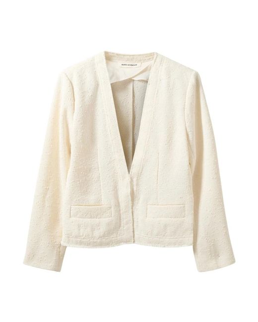 Tweed Jackets Sofie Schnoor de color White