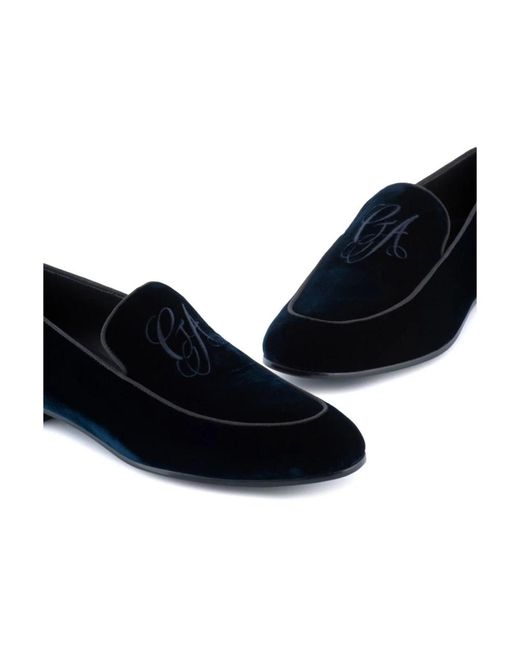 Giorgio Armani Black Loafers for men