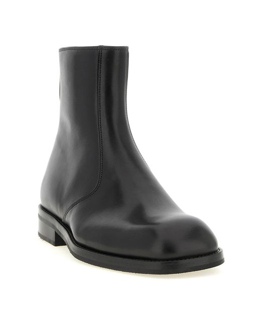 Lemaire Black Ankle Boots for men