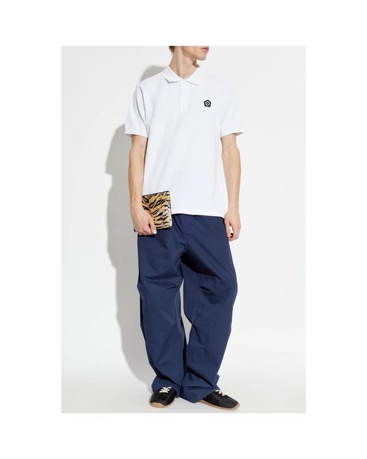 KENZO White Polo Shirts for men
