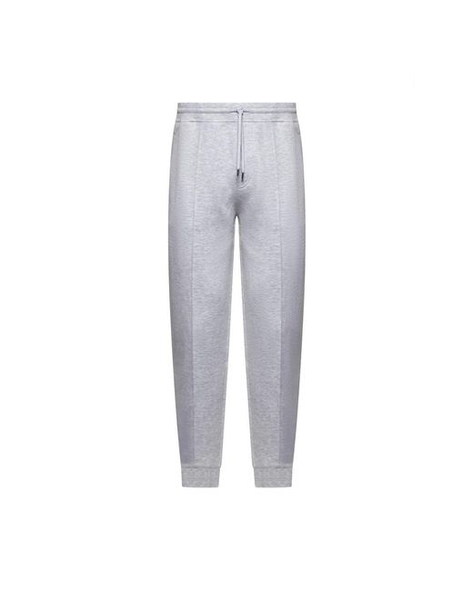 Brunello Cucinelli Broeken ,Grijs ,Katoen Grijze Elastische Broek Met Ritssluiting in het Gray voor heren