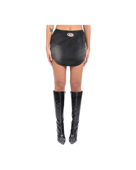 DIESEL Gray Short Skirts