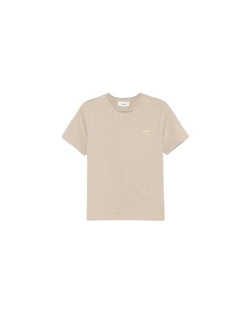 Coperni Tops ,Katoen T-Shirt Met Mouwen Optic in het Natural